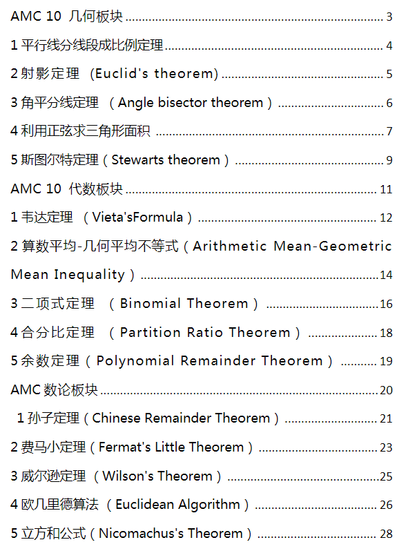 AMC10/12數(shù)學(xué)競賽