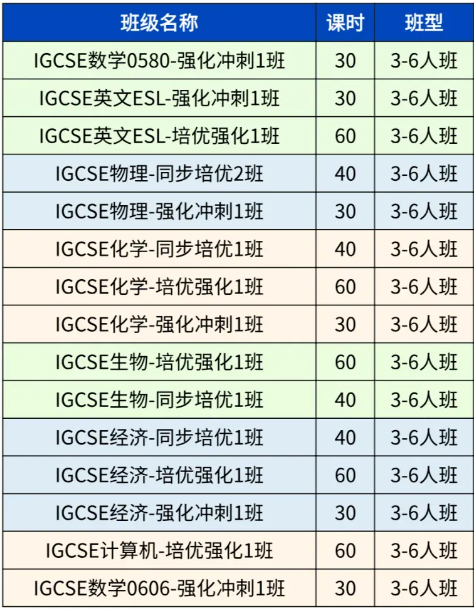 IGCSE課程